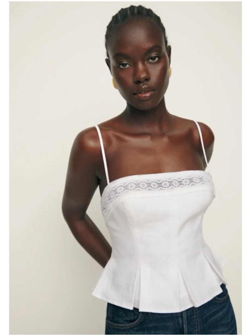 Reformation Meryl Linen Tank